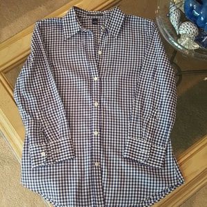 Adorable blue & white shirt